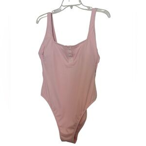STONEY CLOVER Pink Scoop Neck One-Pc Swimsuit Size XLARGE